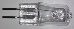 Лампа галогенная G5.3 230В 35Вт капсула JD прозрач.Luxwel