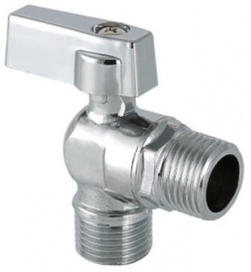 Кран шаровой угловой НР 1/2"х3/4" VALTEC