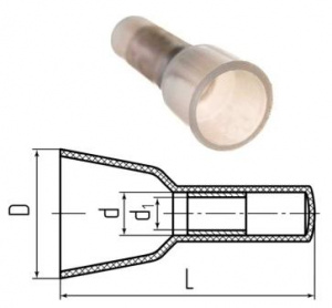 Концевая изолирующая заглушка КИЗ-4 (5,5 - 8,3мм2) белый 